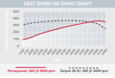Chevy Fast Burn 385 dyno image